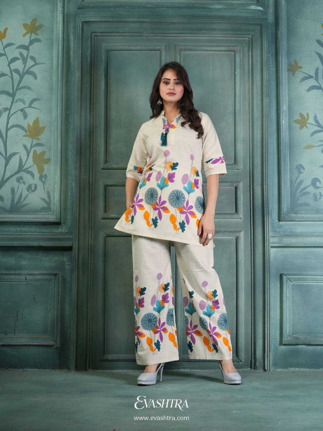 Woman in a floral outfit 5