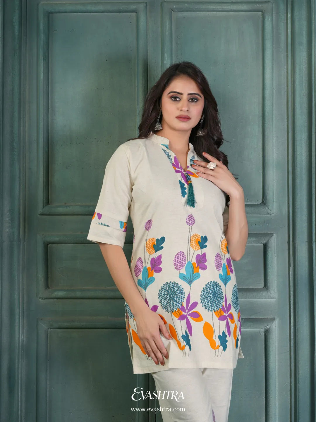 Woman in a floral outfit 6