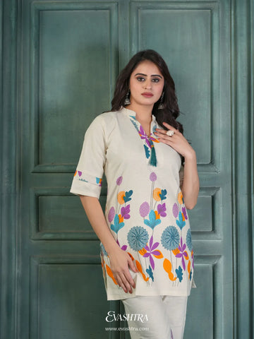 Woman in a floral outfit 6