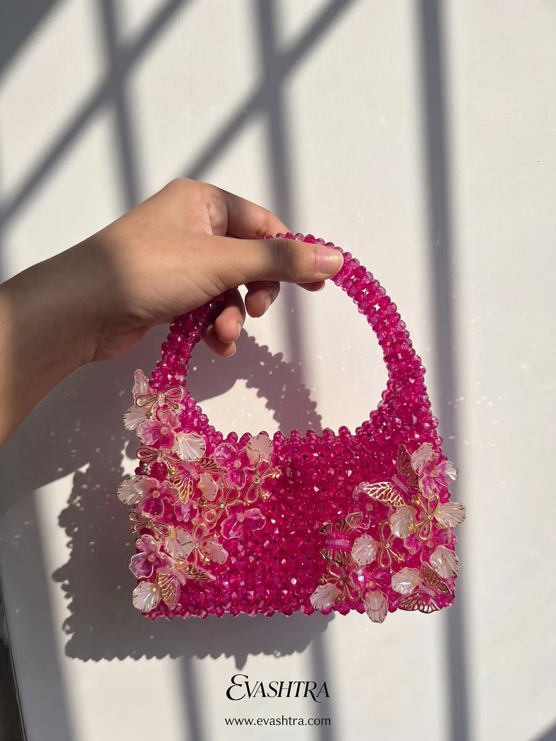 Pink Crystal Purse