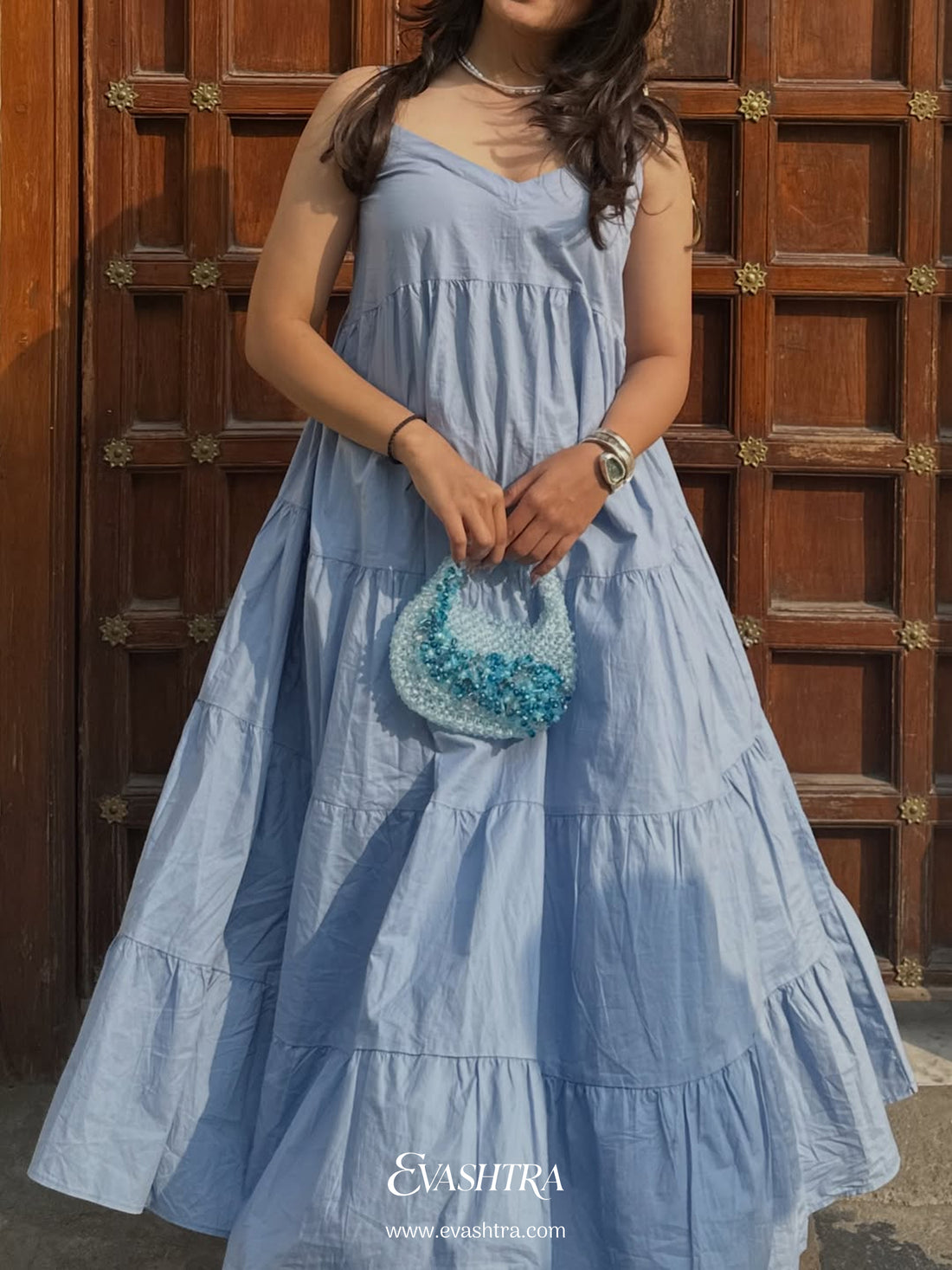 Skyblue Crystal Purse