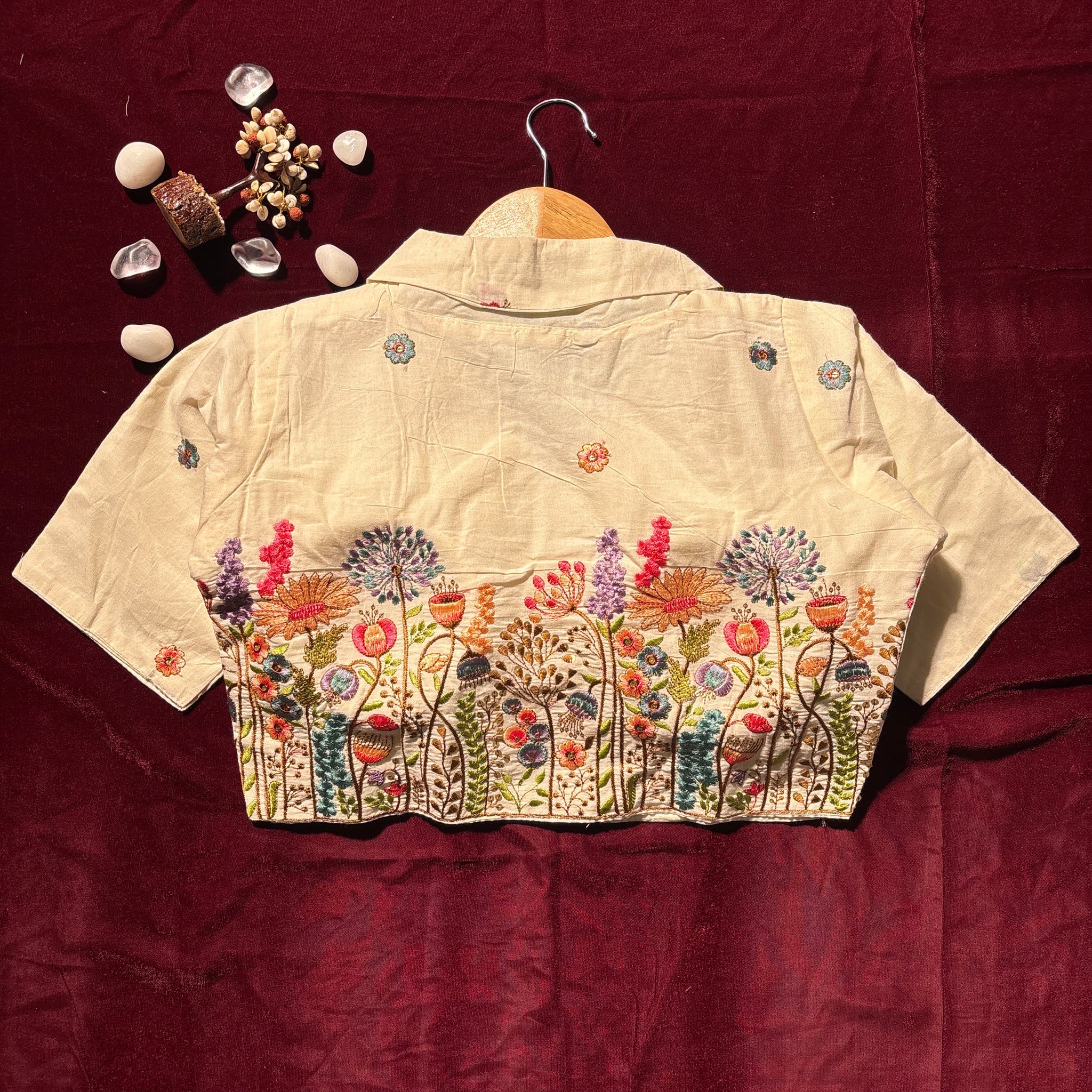 Botanical Bloom Designer Blouse