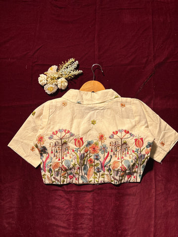 Tulip Garden Embroidered Blouse