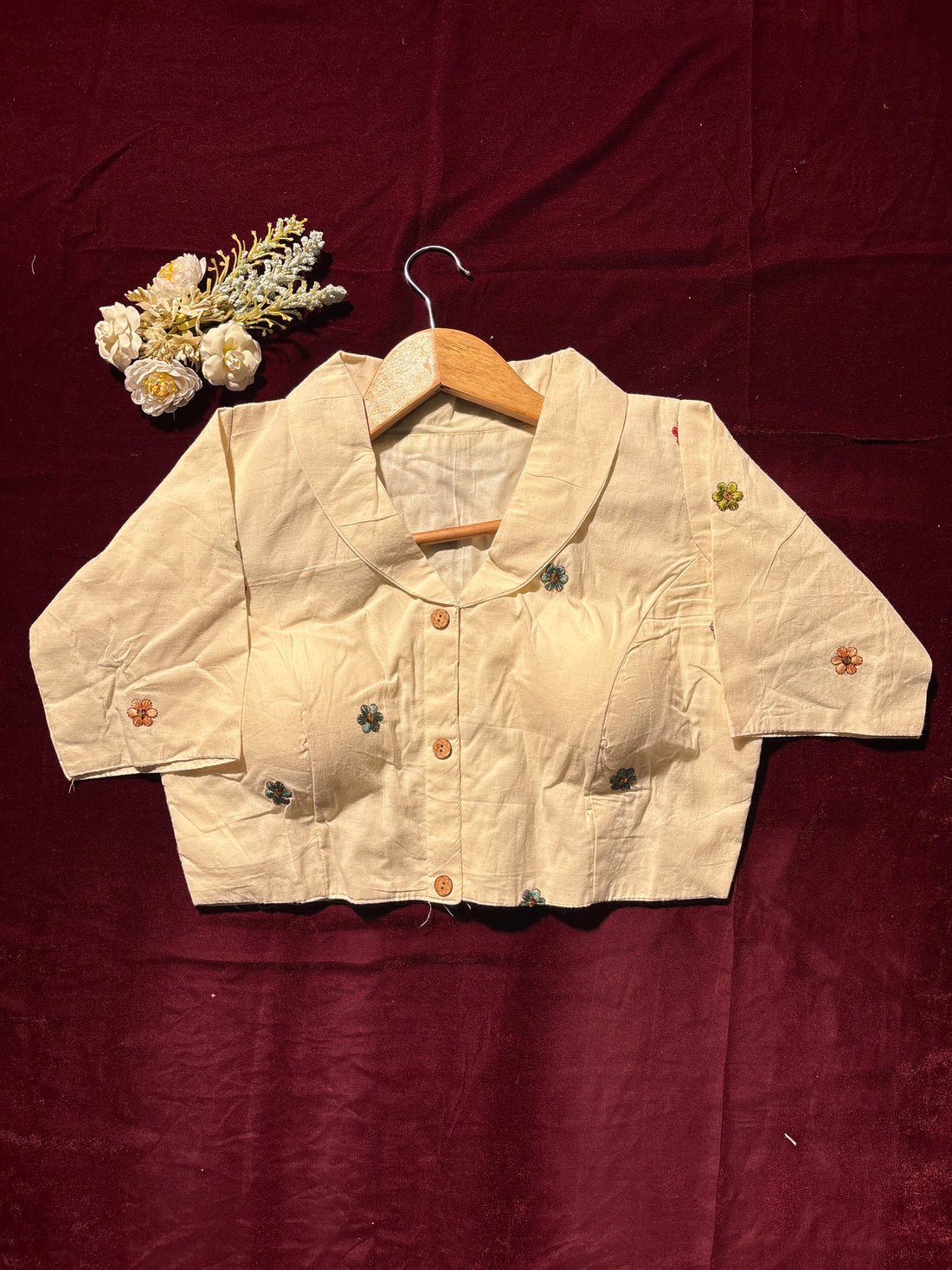 Tulip Garden Embroidered Blouse