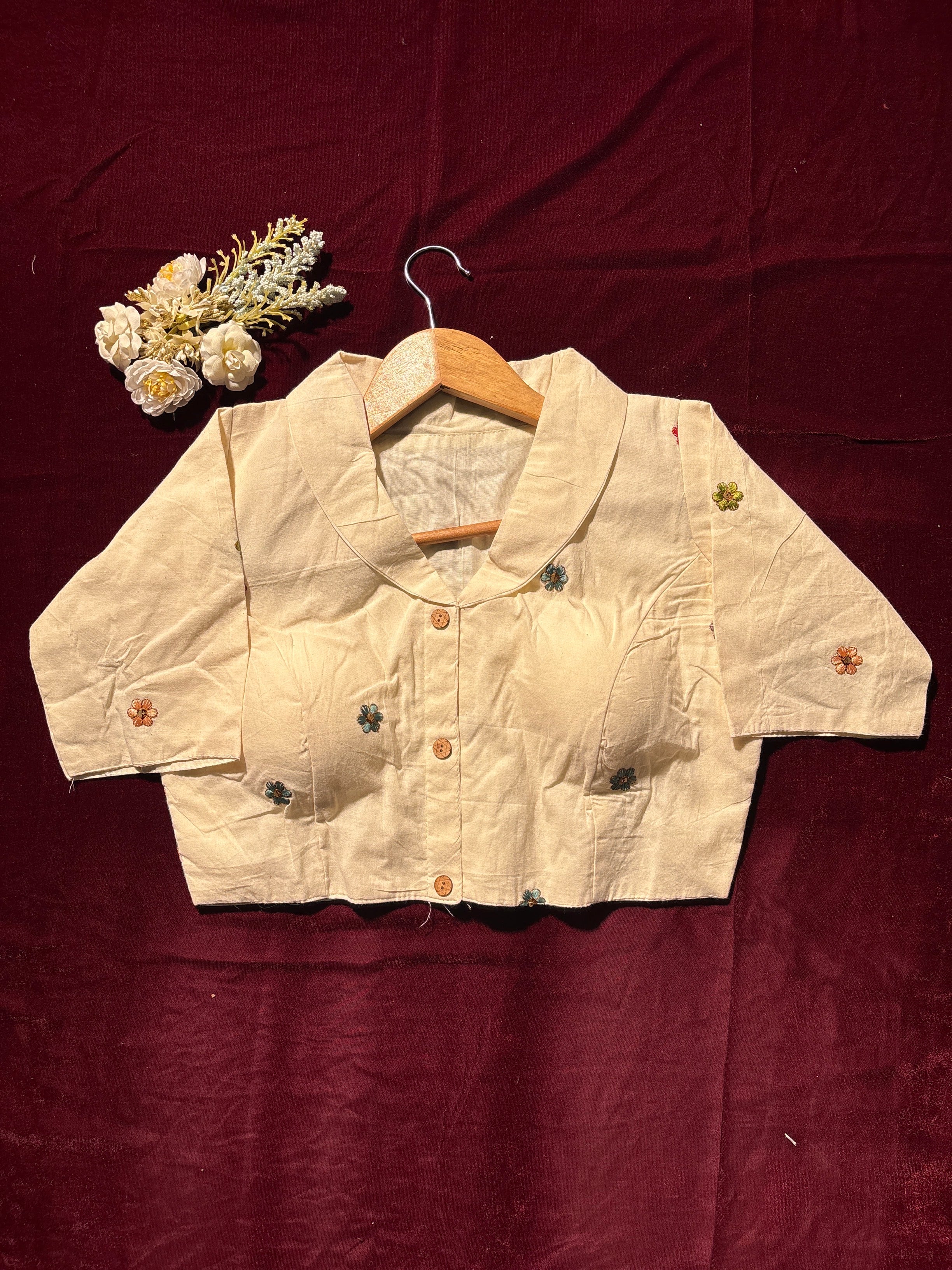 Tulip Garden Embroidered Blouse