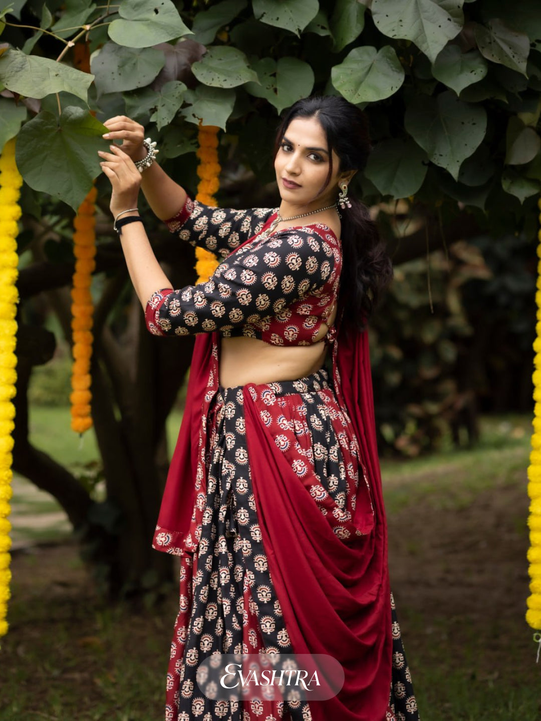 Traditional Ajarakh Prints Chaniya Choli