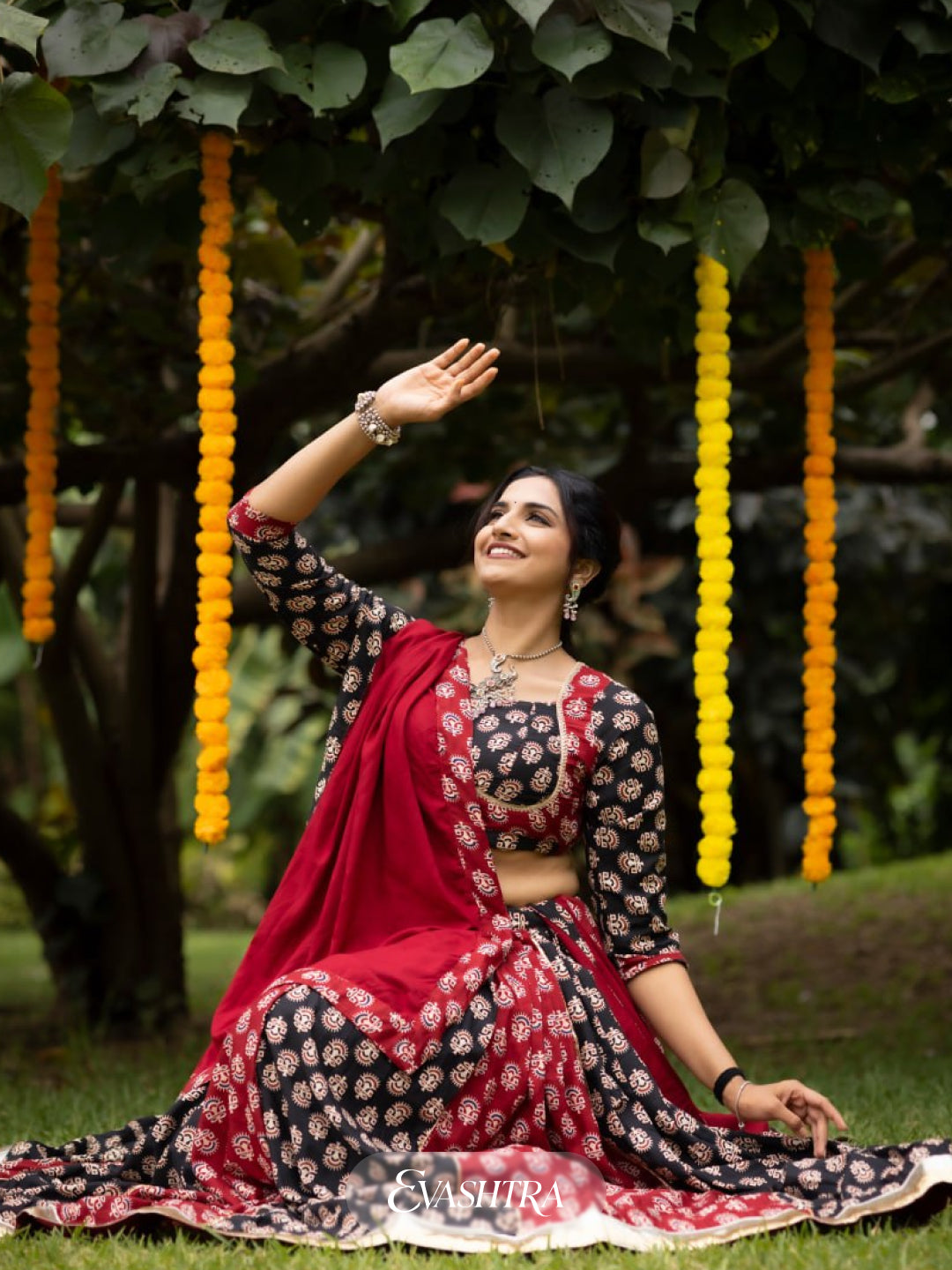 Traditional Ajarakh Prints Chaniya Choli