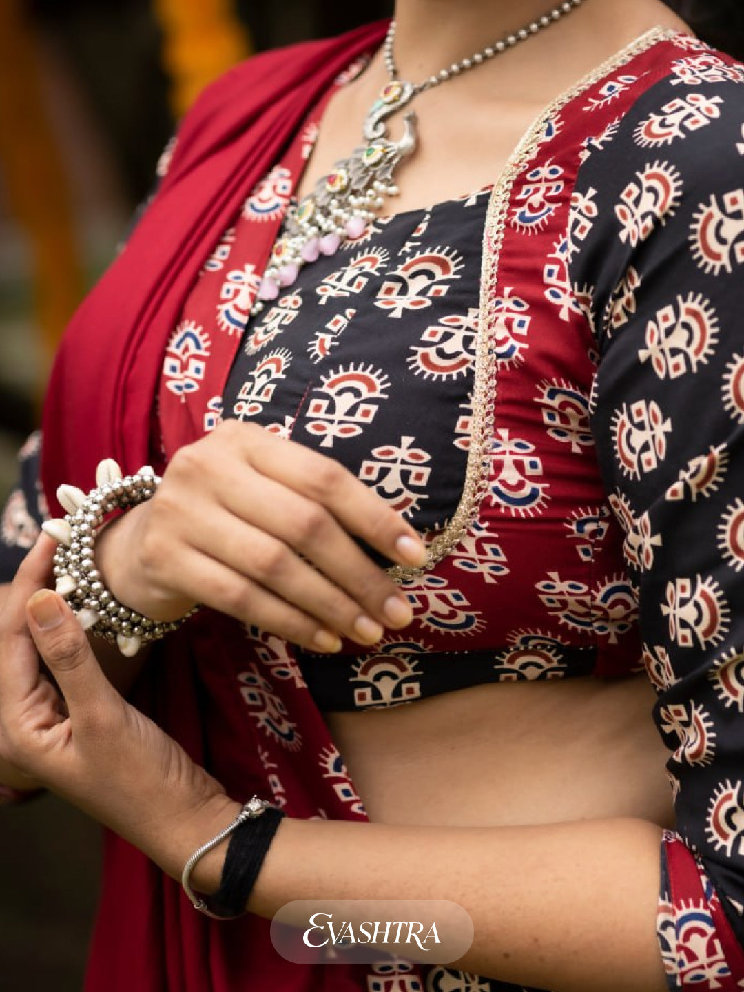 Traditional Ajarakh Prints Chaniya Choli