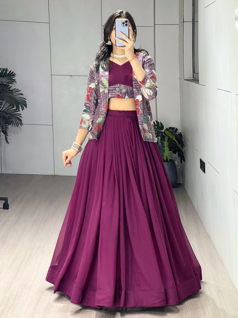 Classical  New Foil Printed Koti Set
