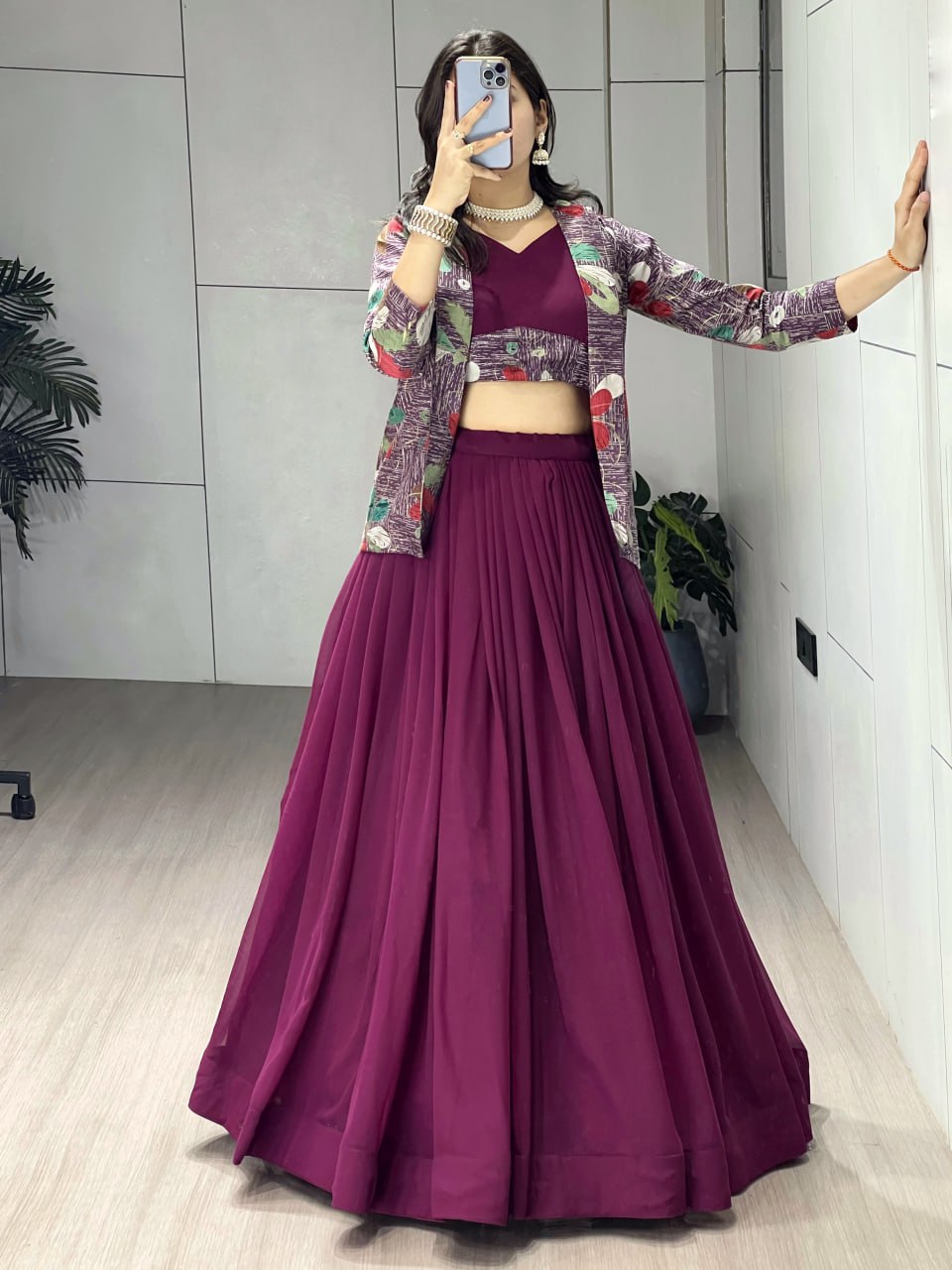 Classical  New Foil Printed Koti Set