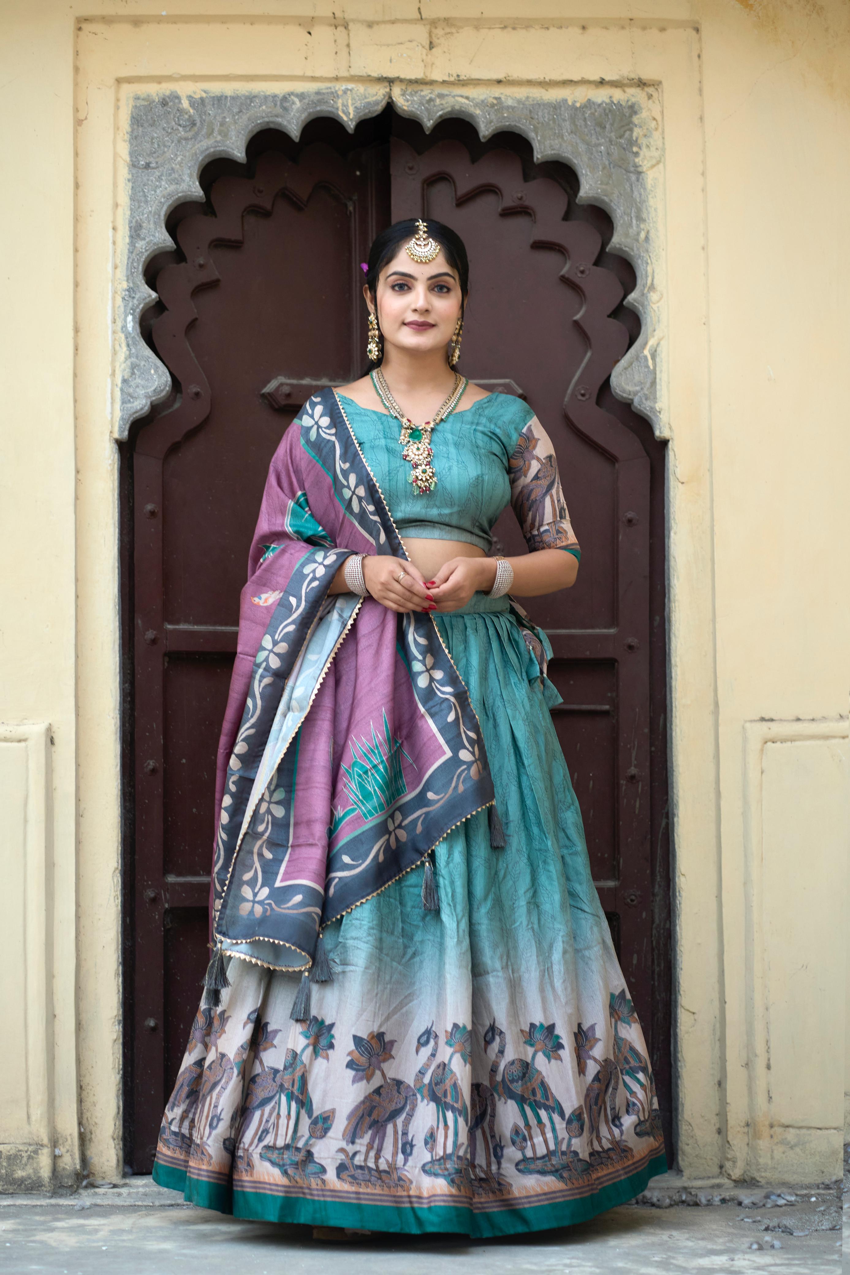 Manipuri Silk Lehenga Choli for Weddin