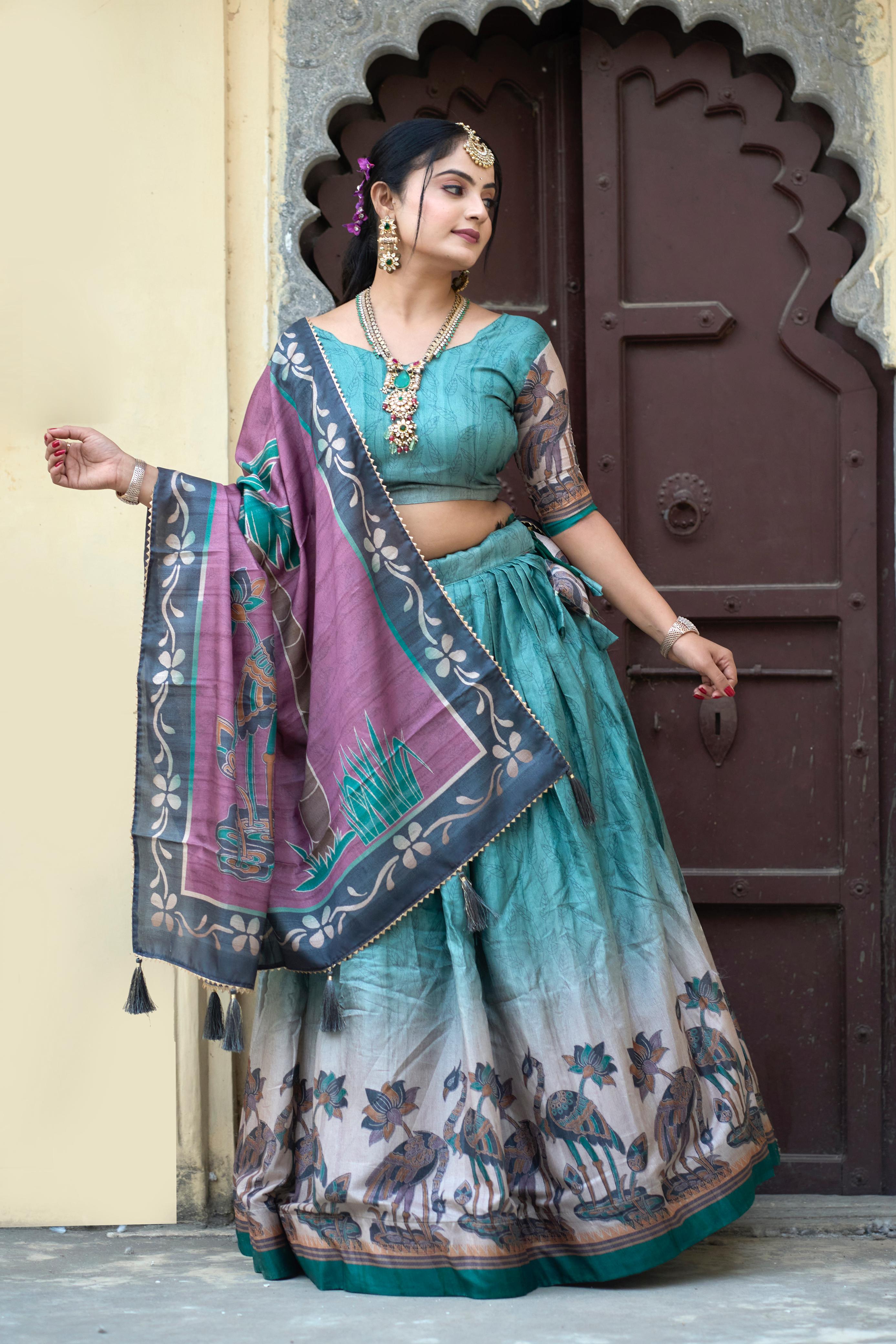 Manipuri Silk Lehenga Choli for Weddin