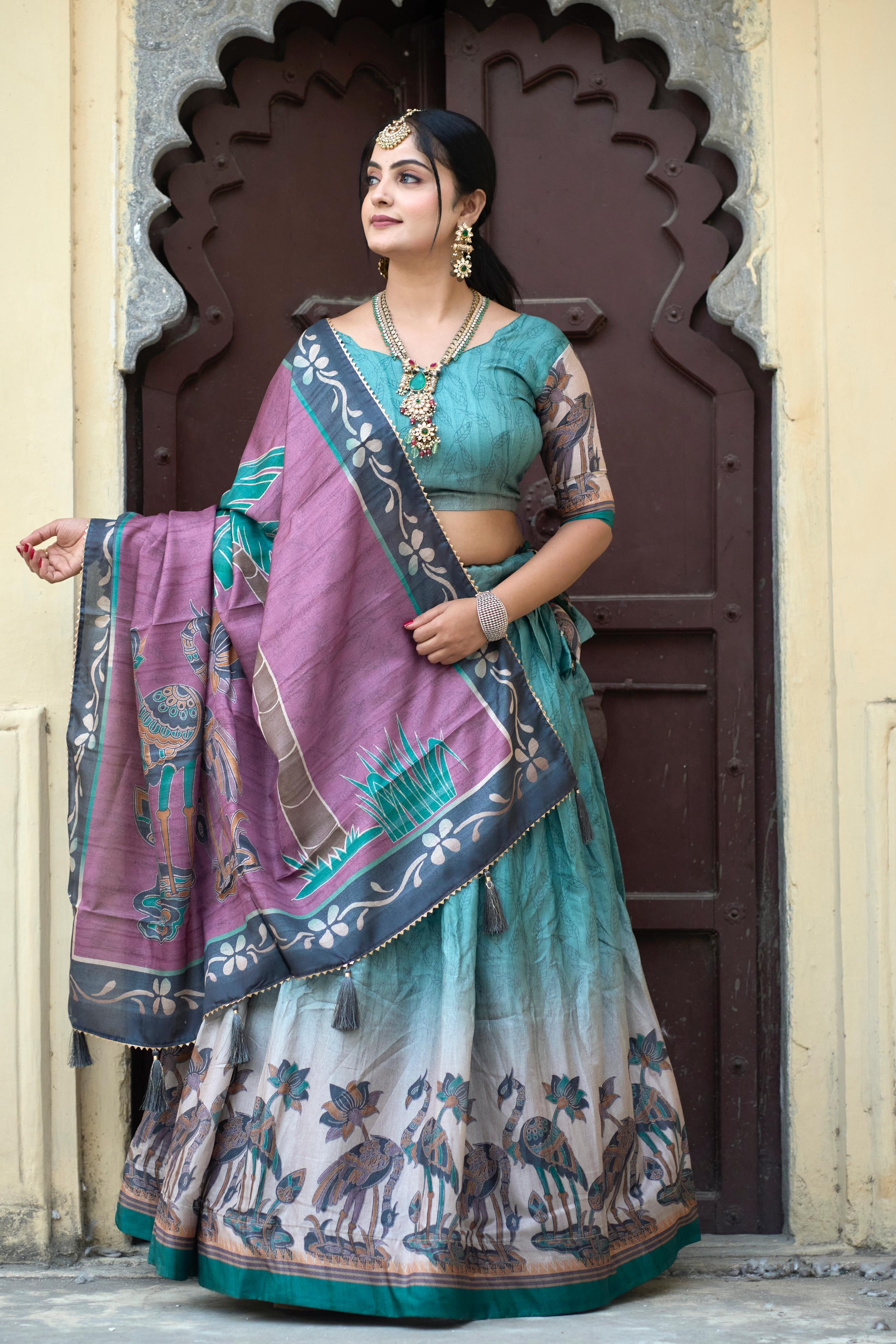 Manipuri Silk Lehenga Choli for Weddin