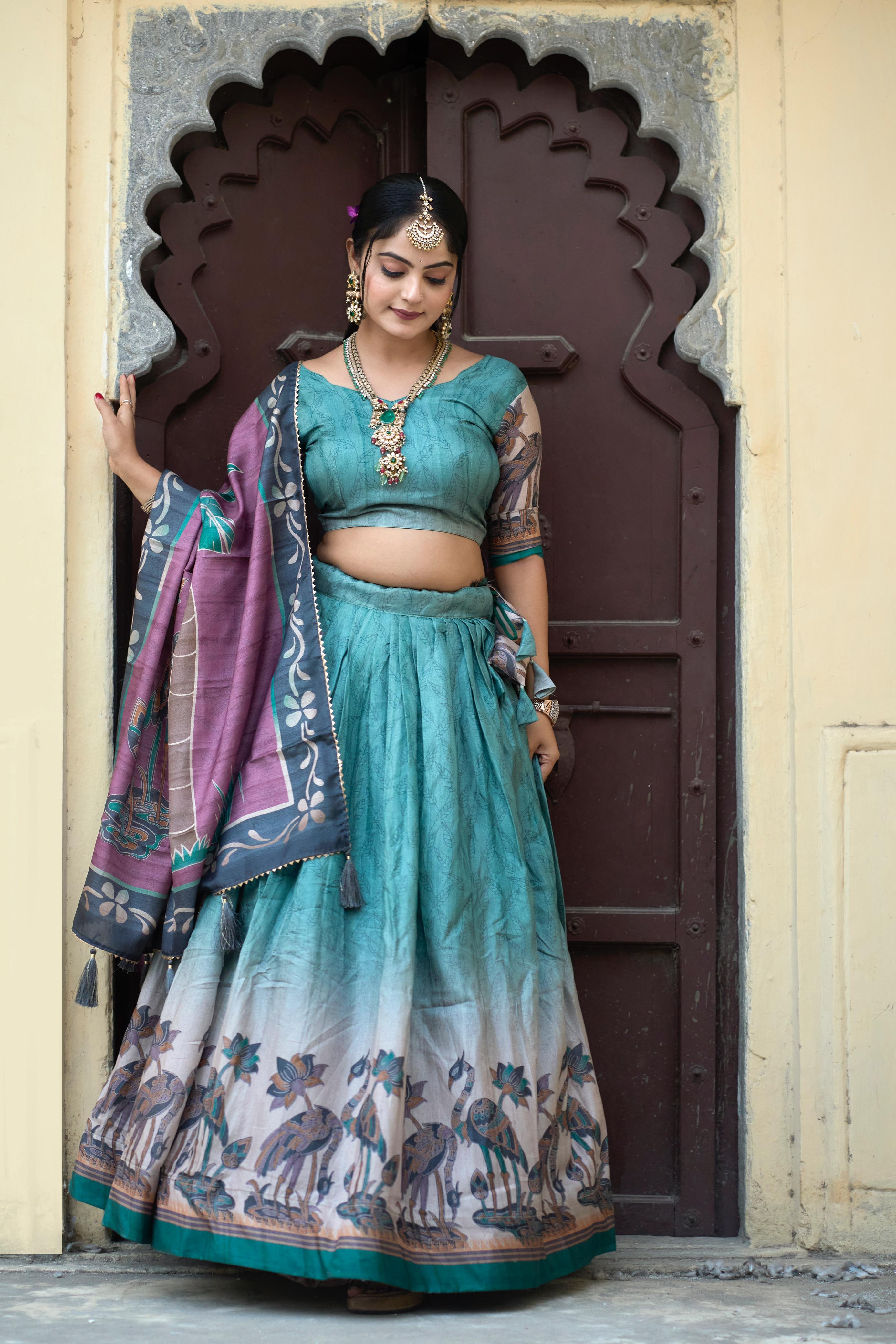 Manipuri Silk Lehenga Choli for Weddin