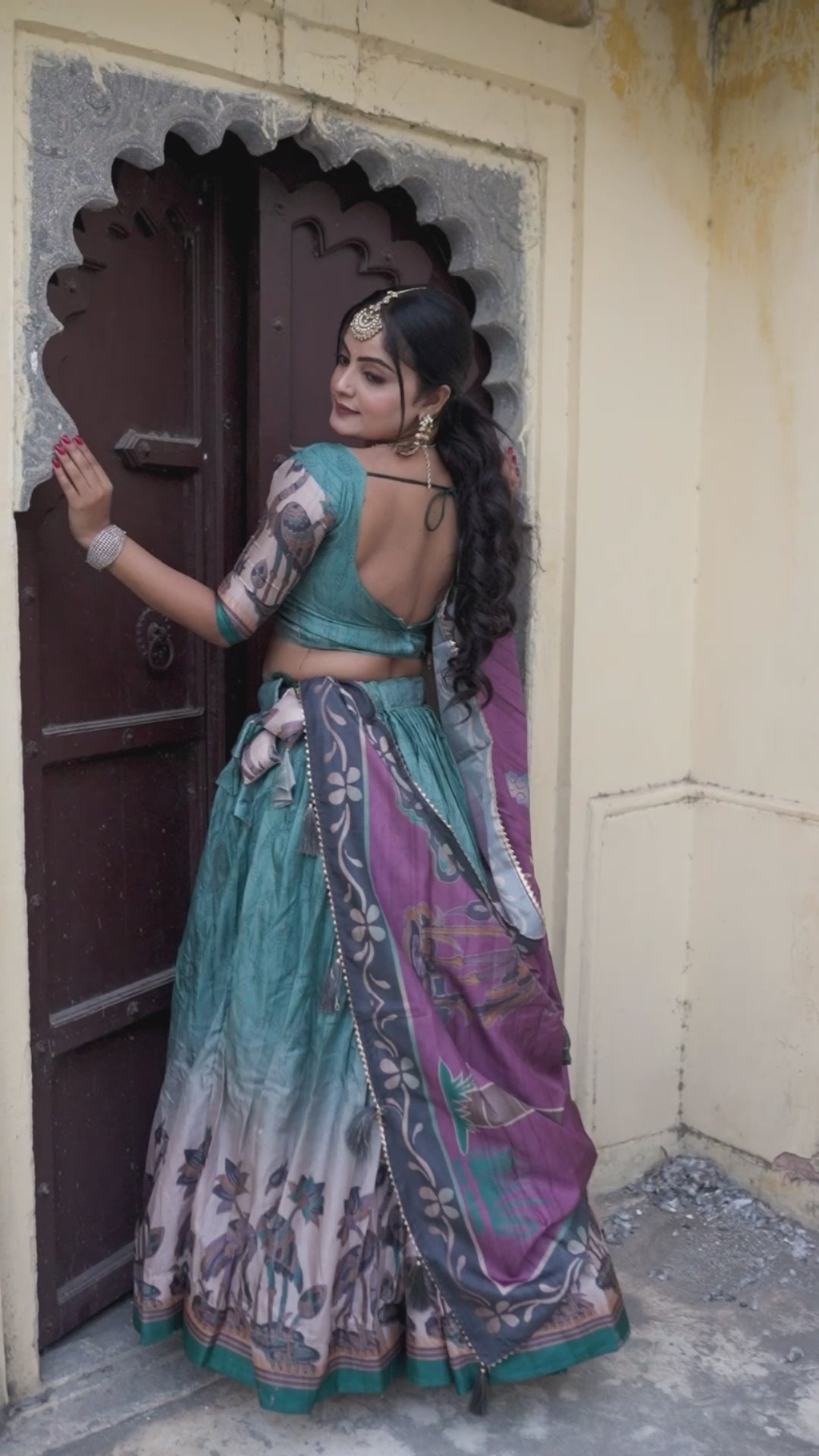 Manipuri Silk Lehenga Choli for Weddin